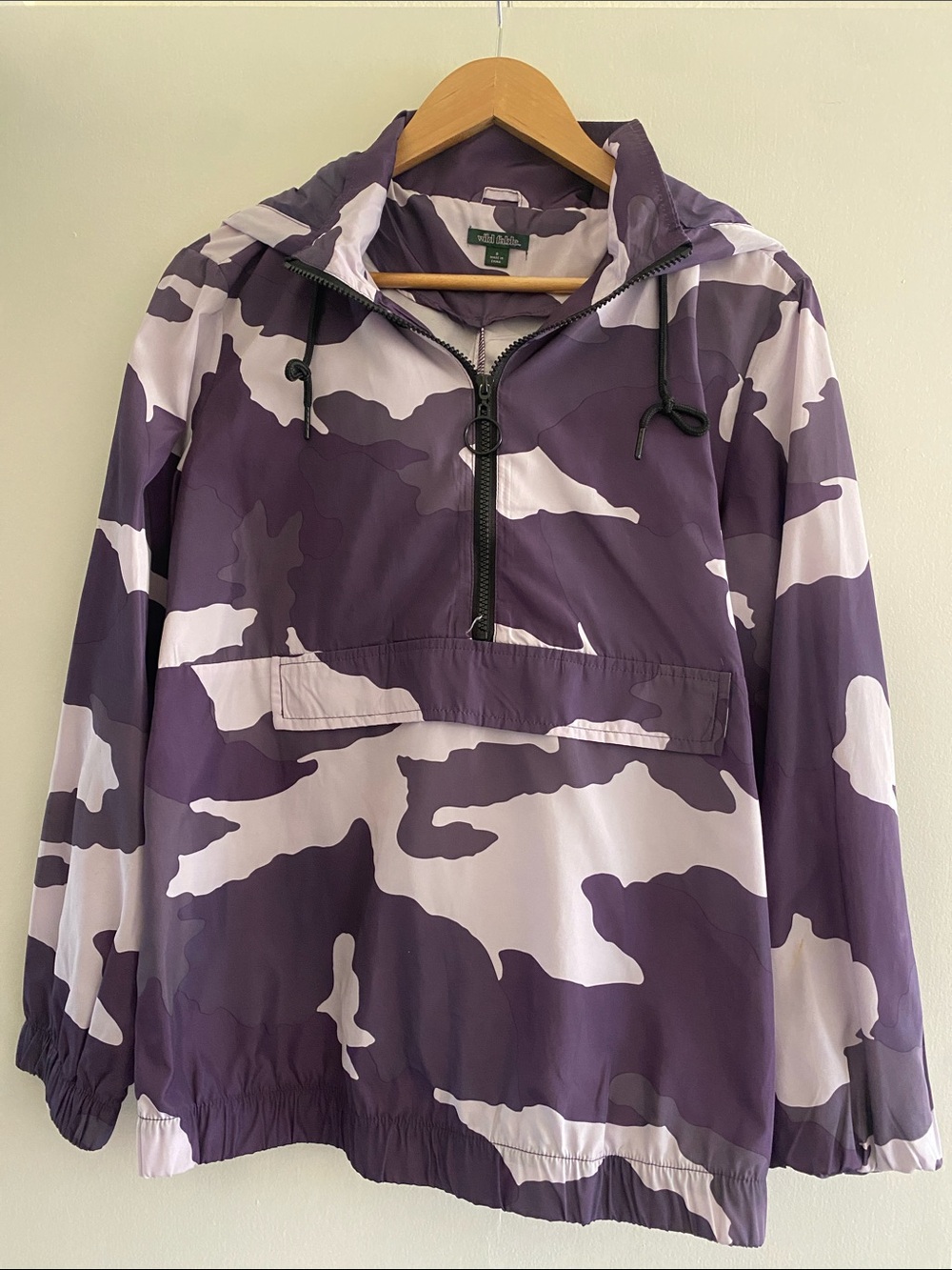 wild fable Purple & Light Purple Camo Anorak Jacket